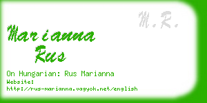 marianna rus business card
